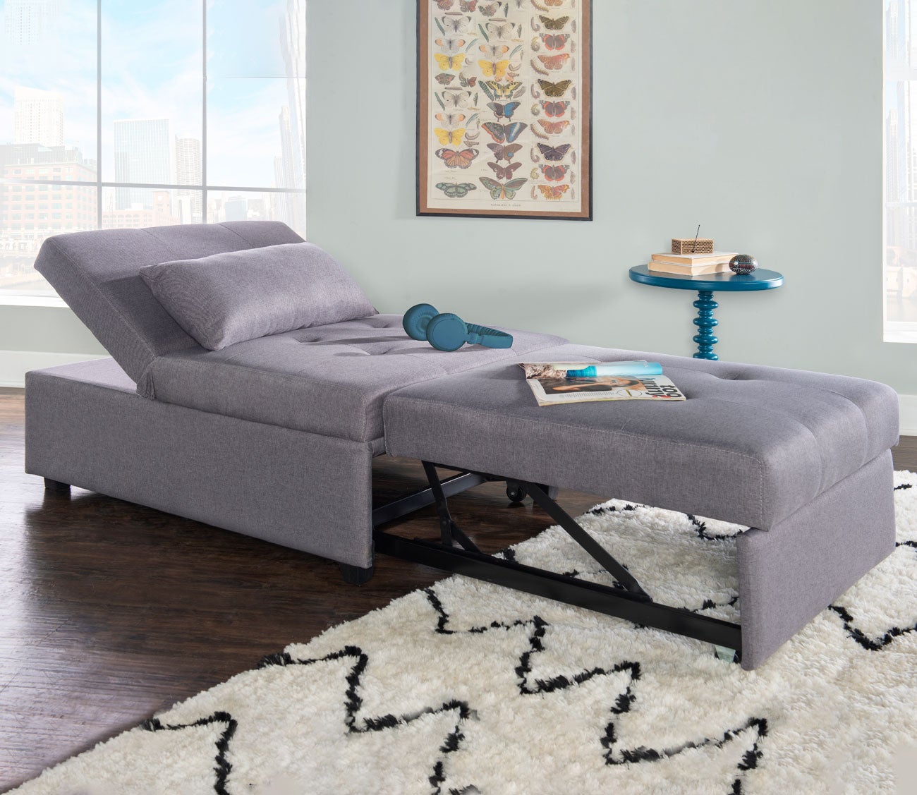 Boone Tufted Upholstered Convertible Sofa Bed by Powell