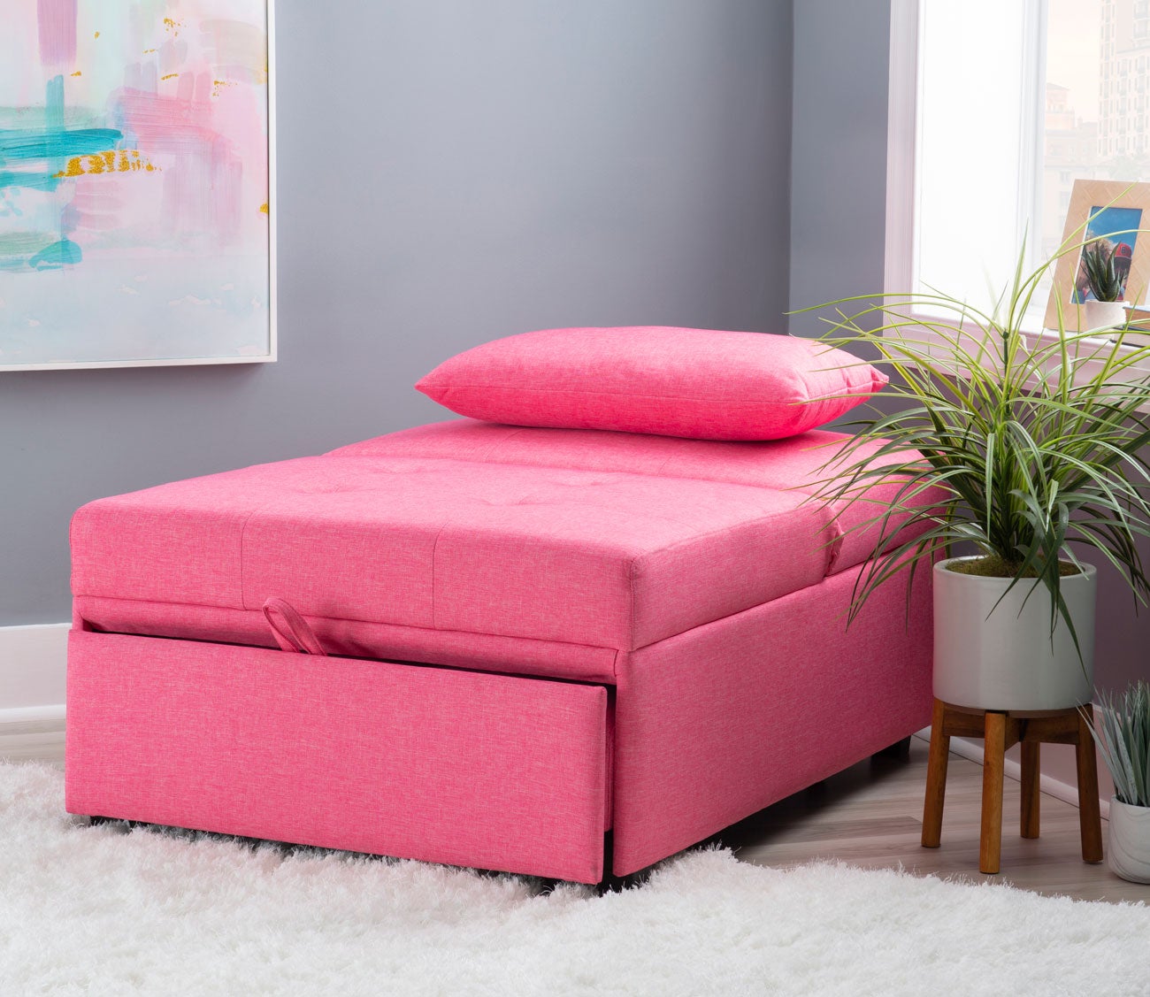 Boone Tufted Upholstered Convertible Sofa Bed by Powell