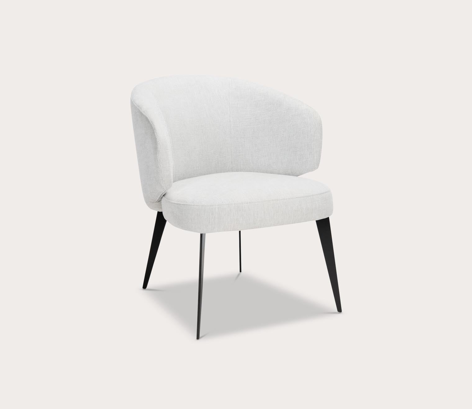 Bosco Fabric Upholstered Curved Dining Chair by Safavieh