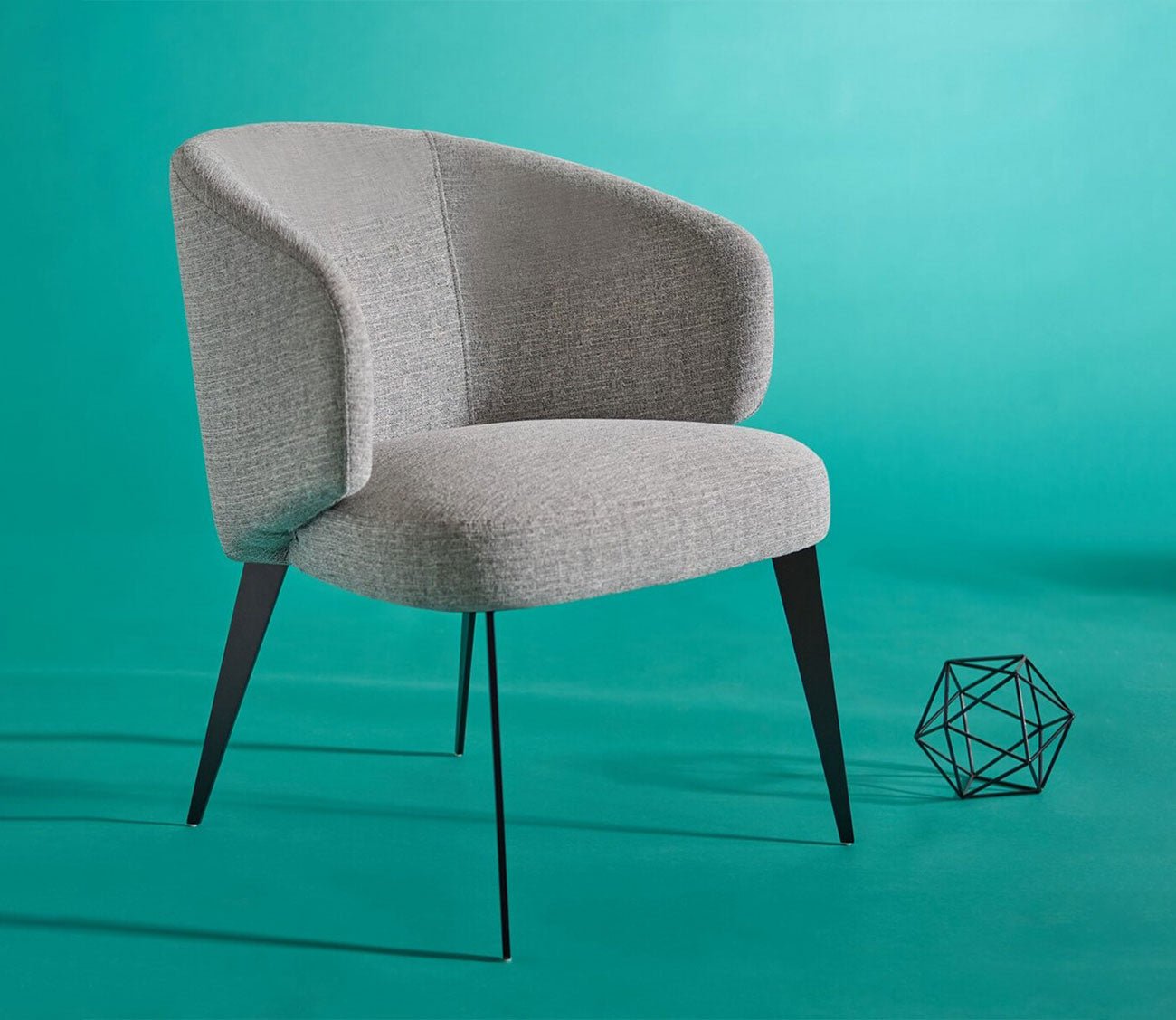 Bosco Fabric Upholstered Curved Dining Chair by Safavieh
