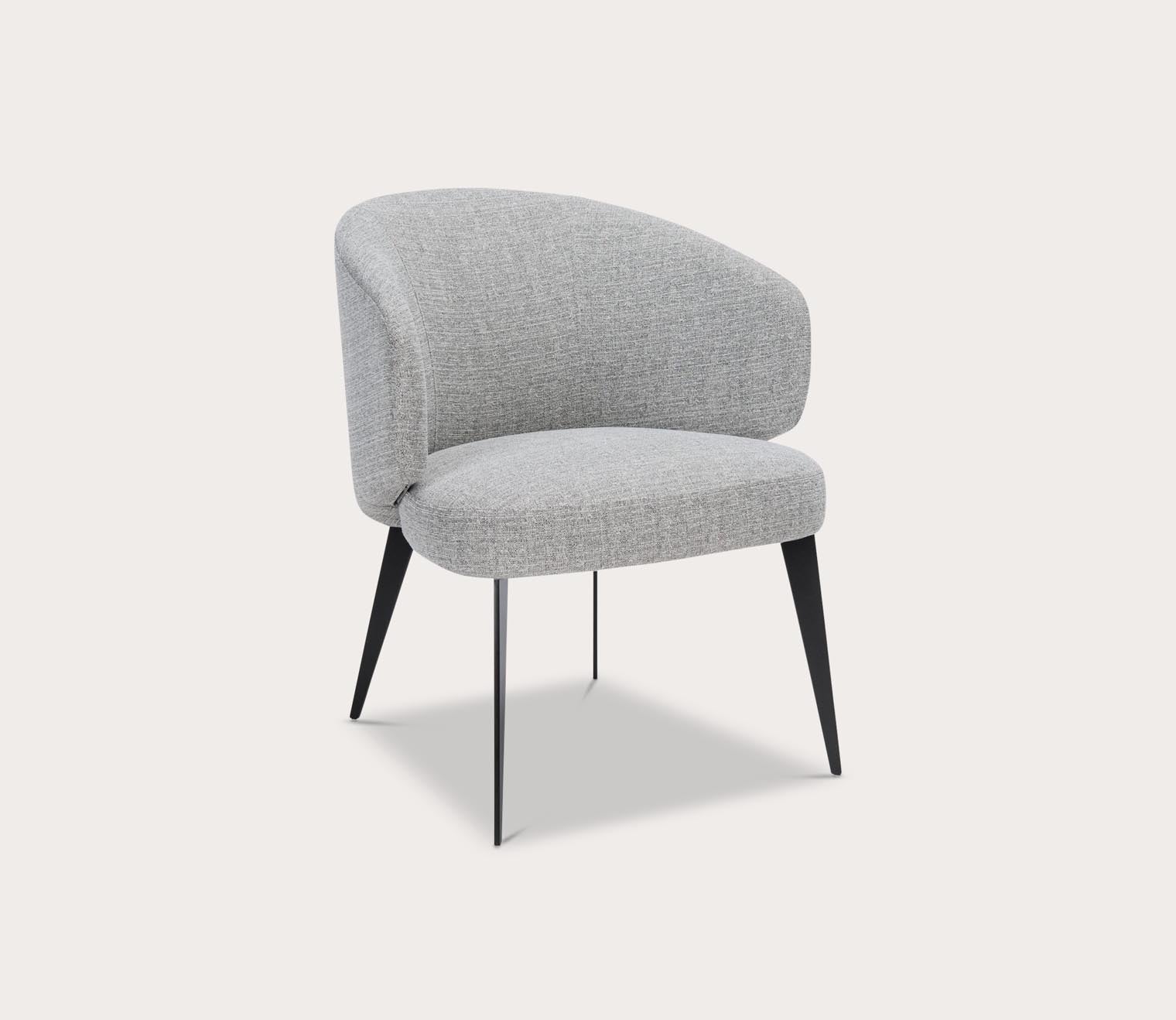 Bosco Fabric Upholstered Curved Dining Chair by Safavieh
