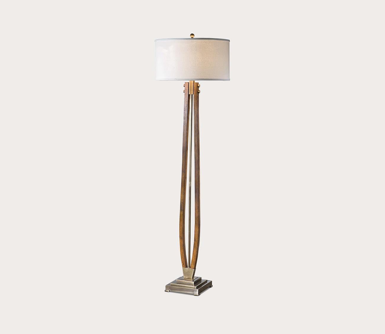 Boydton Burnished Wood Floor Lamp by Uttermost