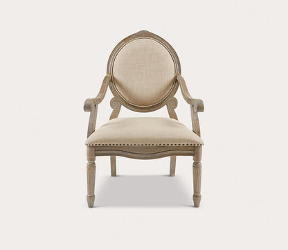 Brentwood Exposed Wood Upholstered Arm Chair by Madison Park