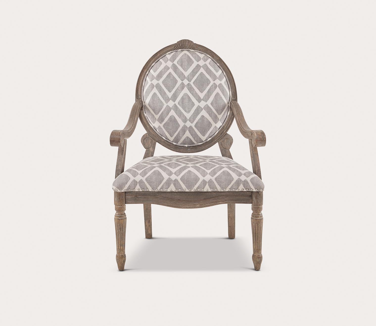 Brentwood Exposed Wood Upholstered Arm Chair by Madison Park
