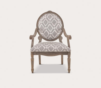 Brentwood Exposed Wood Upholstered Arm Chair by Madison Park