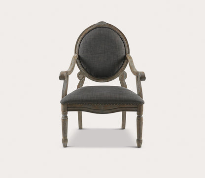 Brentwood Exposed Wood Upholstered Arm Chair by Madison Park