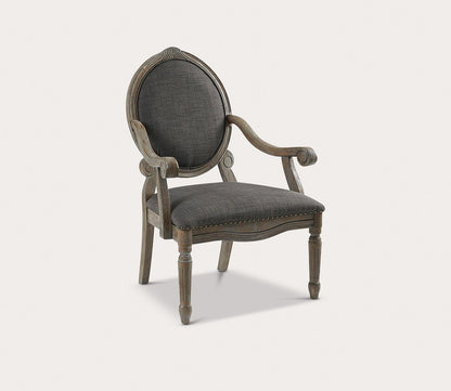 Brentwood Exposed Wood Upholstered Arm Chair by Madison Park