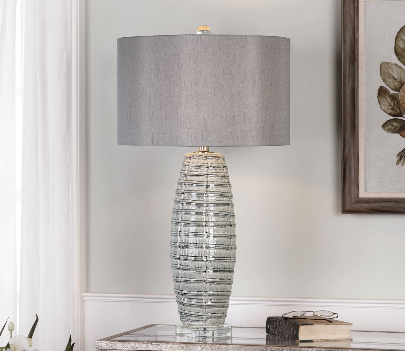 Brescia Gray Ceramic Lamp