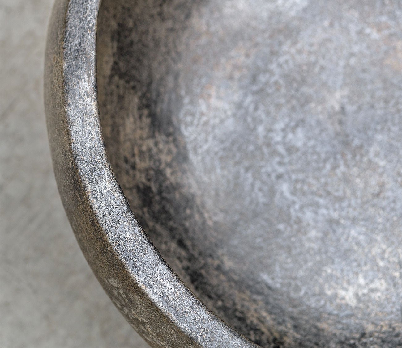 Brixton Aged Black Bowl by Uttermost