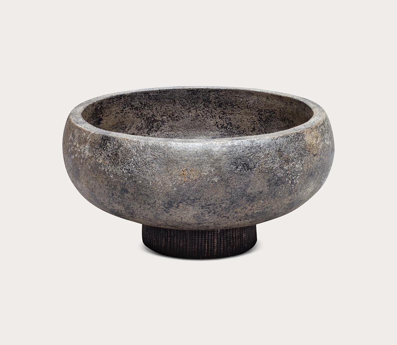 Brixton Aged Black Bowl by Uttermost