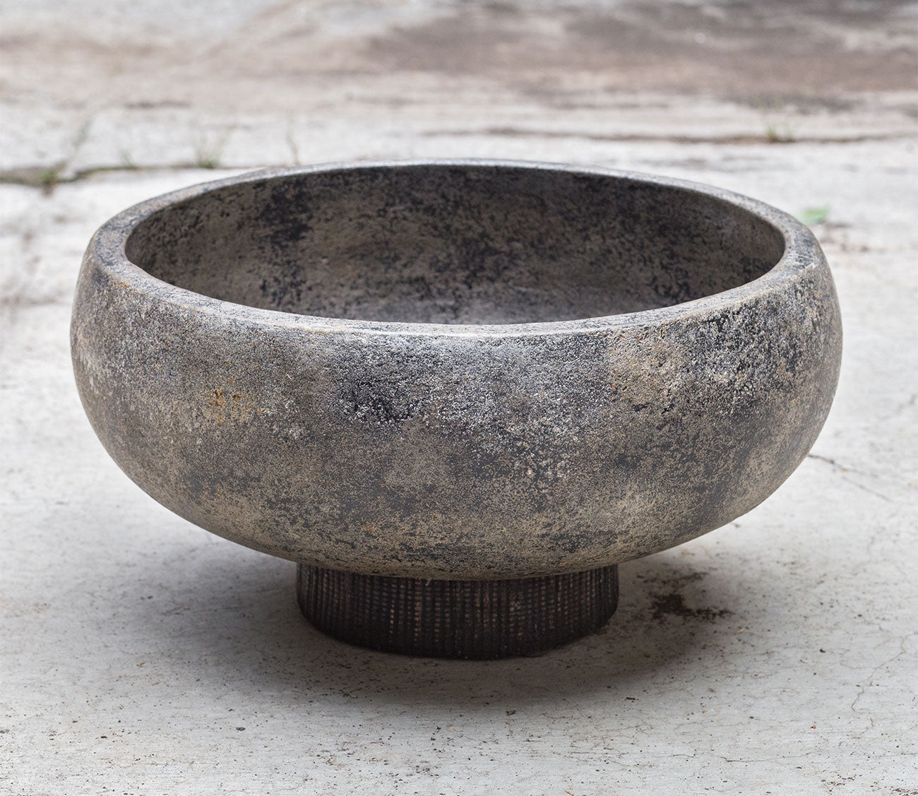 Brixton Aged Black Bowl by Uttermost