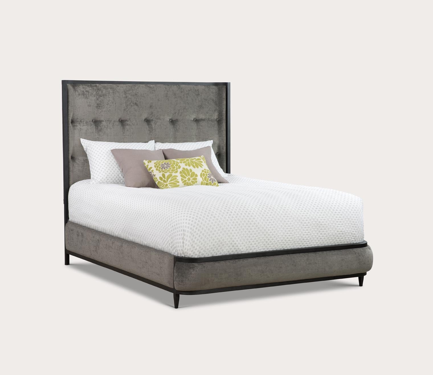Broadway Upholstered Iron Bed by Wesley Allen