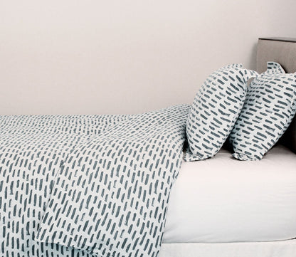 Brushstroke Cotton 3-Piece Duvet Cover Set by Ann Gish