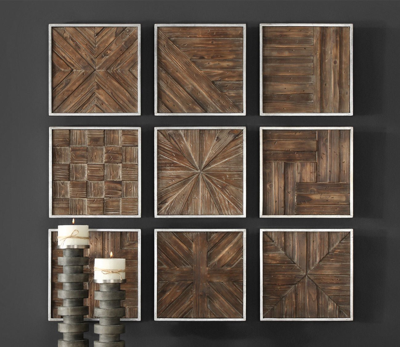 Bryndle Rustic Wooden Squares