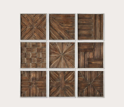 Bryndle Rustic Wooden Squares by Uttermost