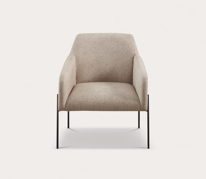 Calder Black Metal Leg Upholstered Accent Chair by Madison Park