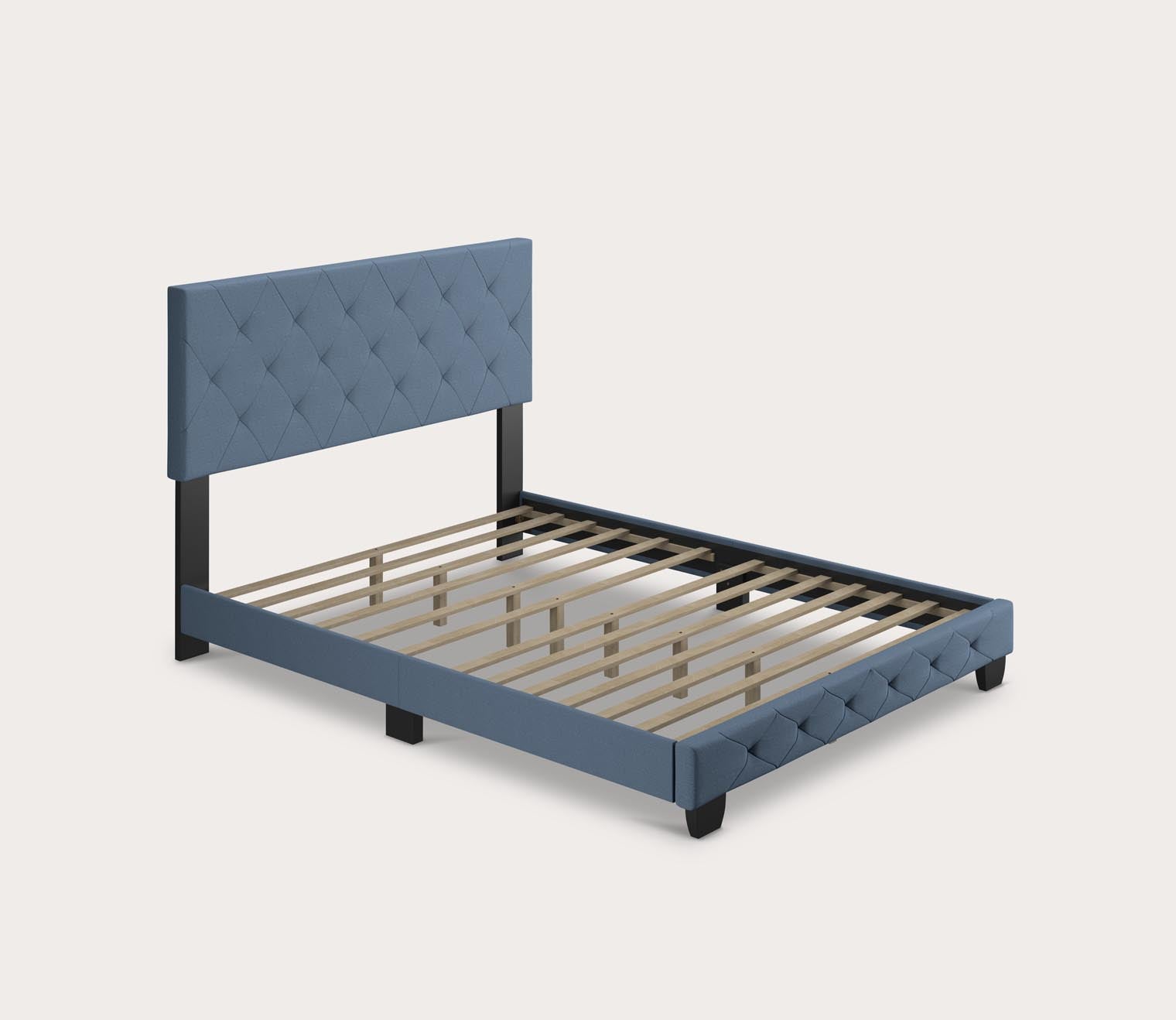 Caldwell Linen Fabric Upholstered Platform Bed by Arkotec