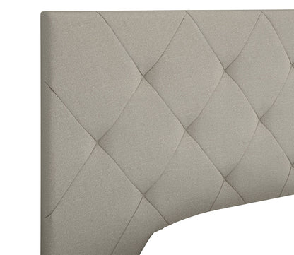 Caldwell Linen Fabric Upholstered Platform Bed by Arkotec