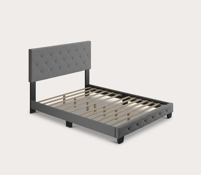 Caldwell Linen Fabric Upholstered Platform Bed by Arkotec