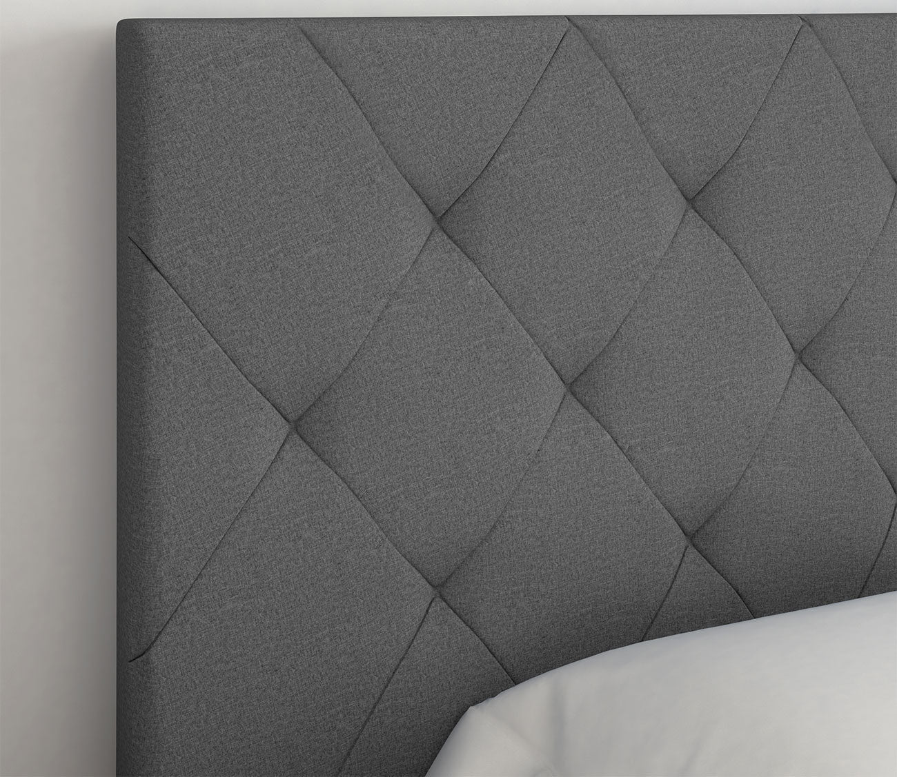 Caldwell Linen Fabric Upholstered Platform Bed by Arkotec