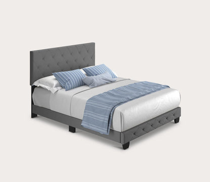 Caldwell Linen Fabric Upholstered Platform Bed by Arkotec