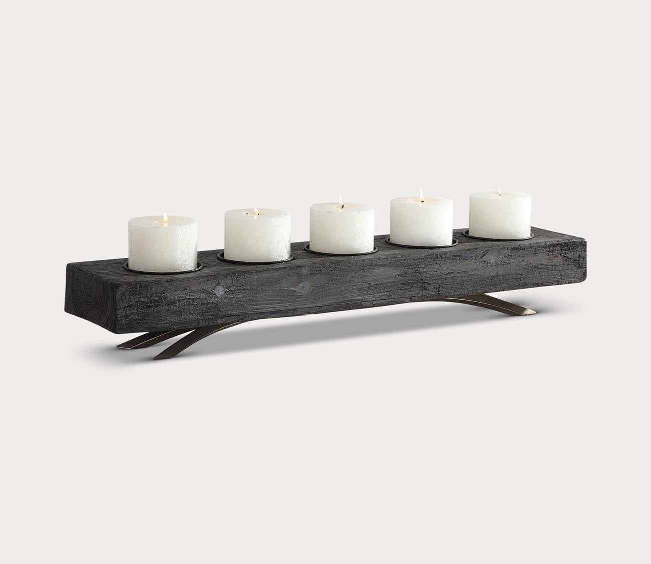 Callum Wooden Candleholder by Uttermost