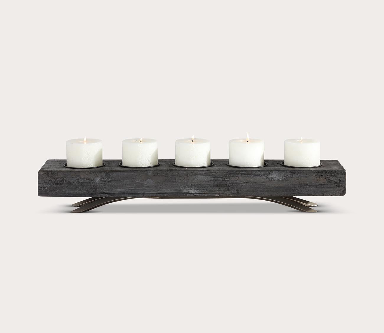 Callum Wooden Candleholder by Uttermost
