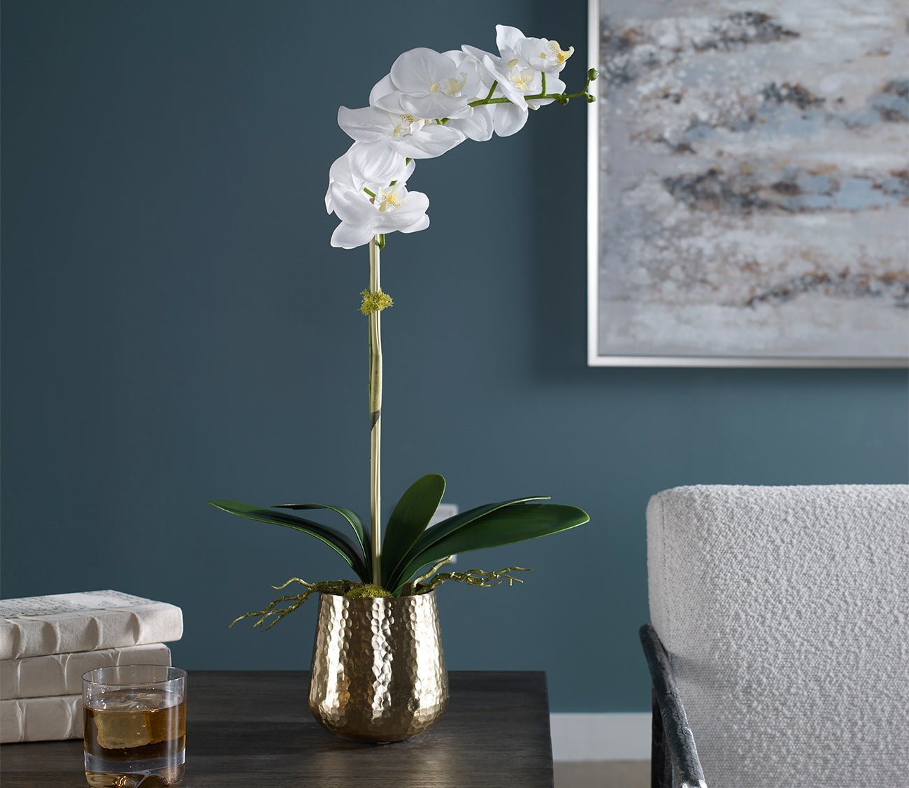 Cami Orchid With Brass Pot