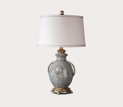 Cancello Blue Glaze Table Lamp by Uttermost