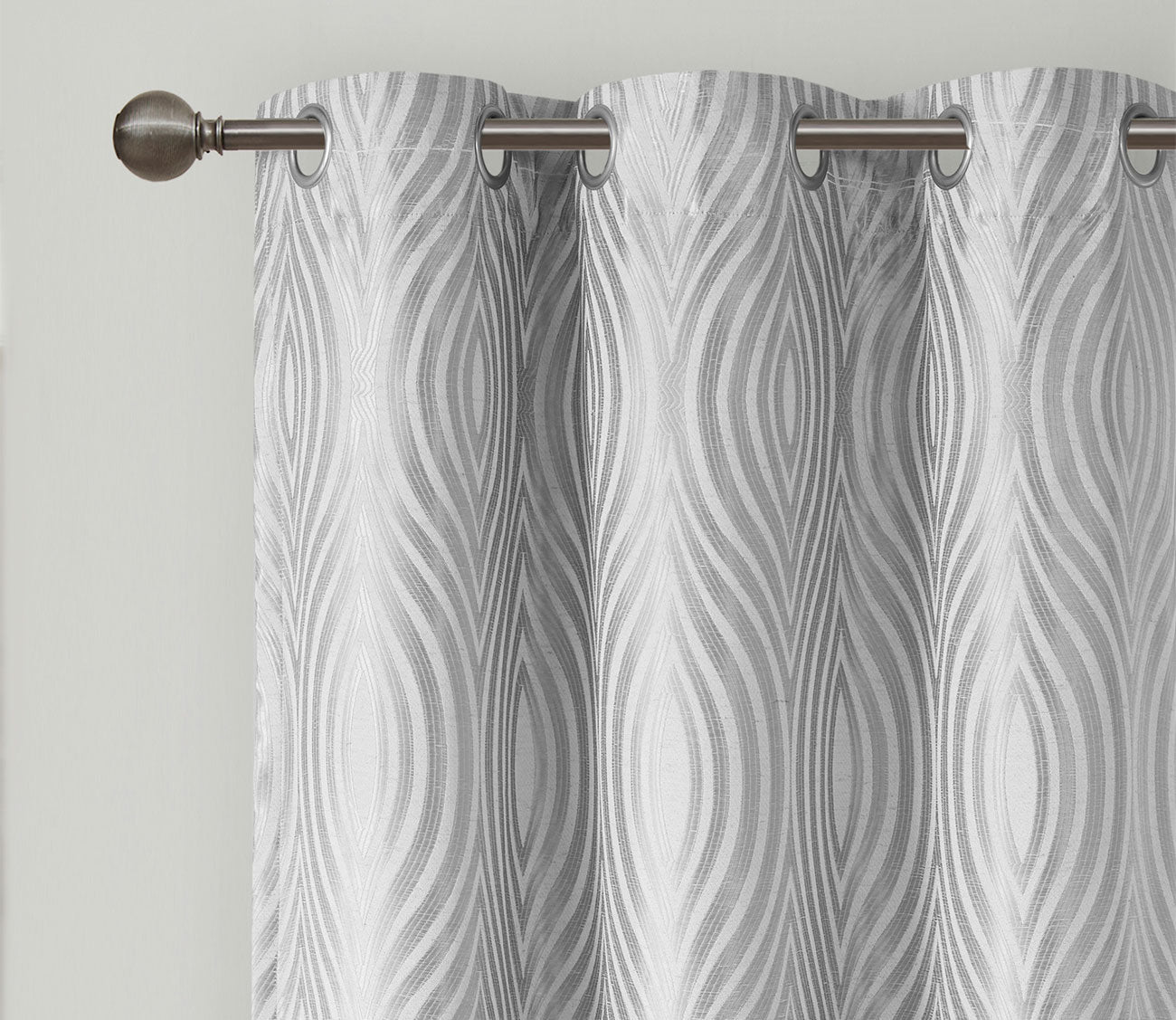 Cannes Ogee Jacquard Total Blackout Magnetic Curtain Panel Pair by Beautyrest