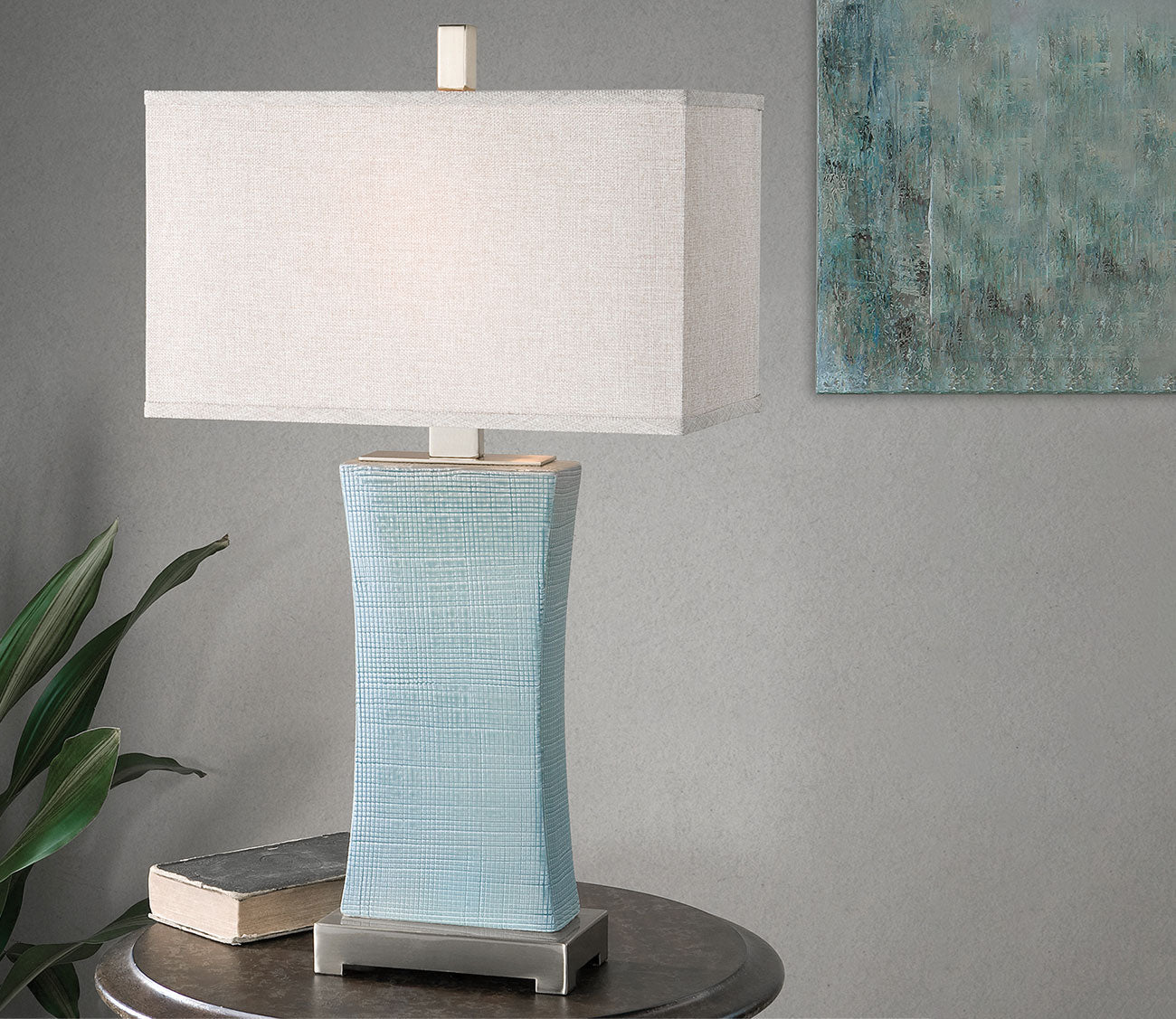 Cantarana Blue Gray Table Lamp