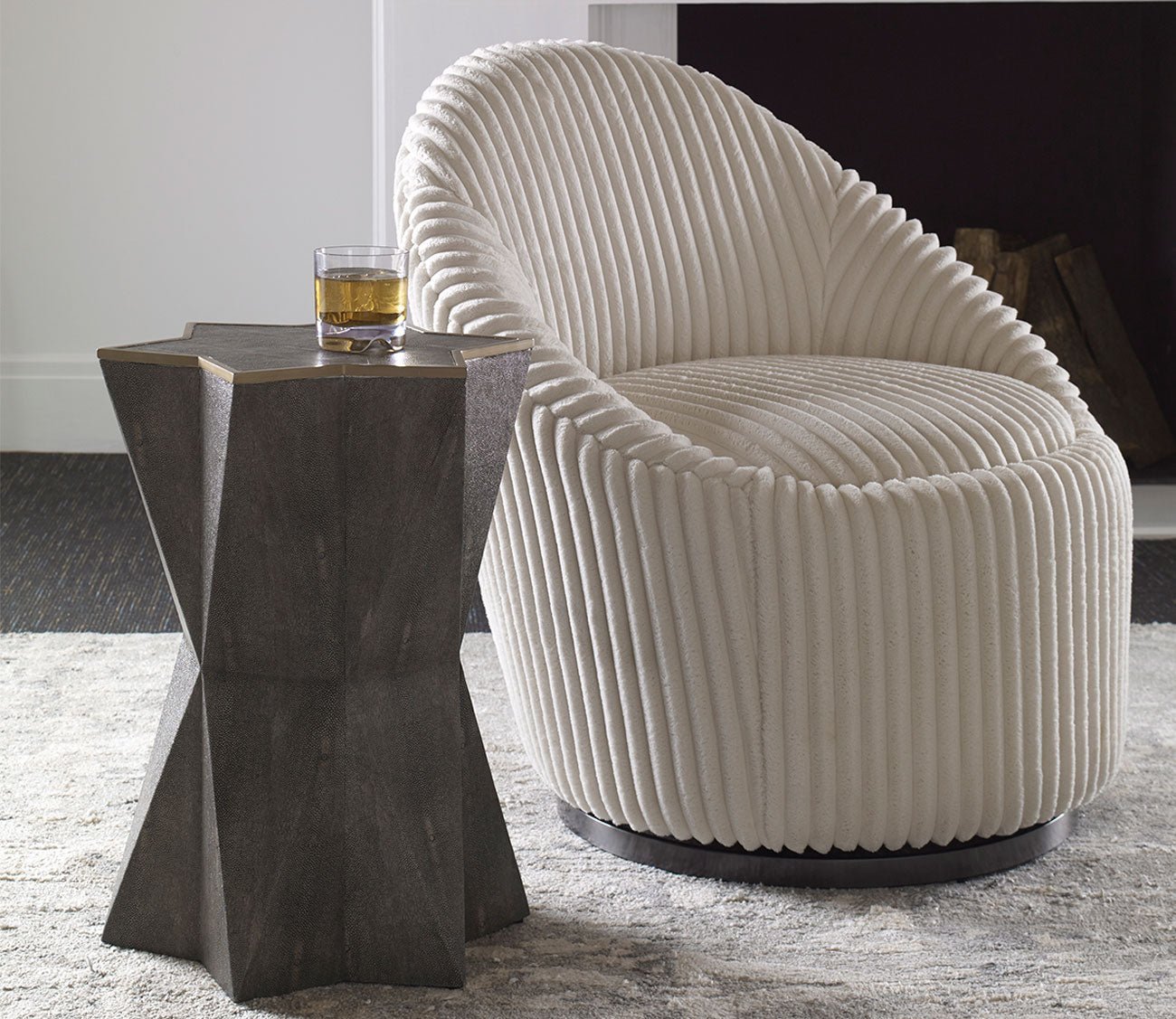 Capella Gray Accent Table by Uttermost