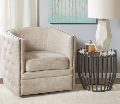 Capstone Swivel Accent Chair by Madison Park