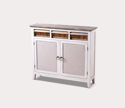 Captiva Wood Entry Cabinet with Baskets by Sea Winds Trading