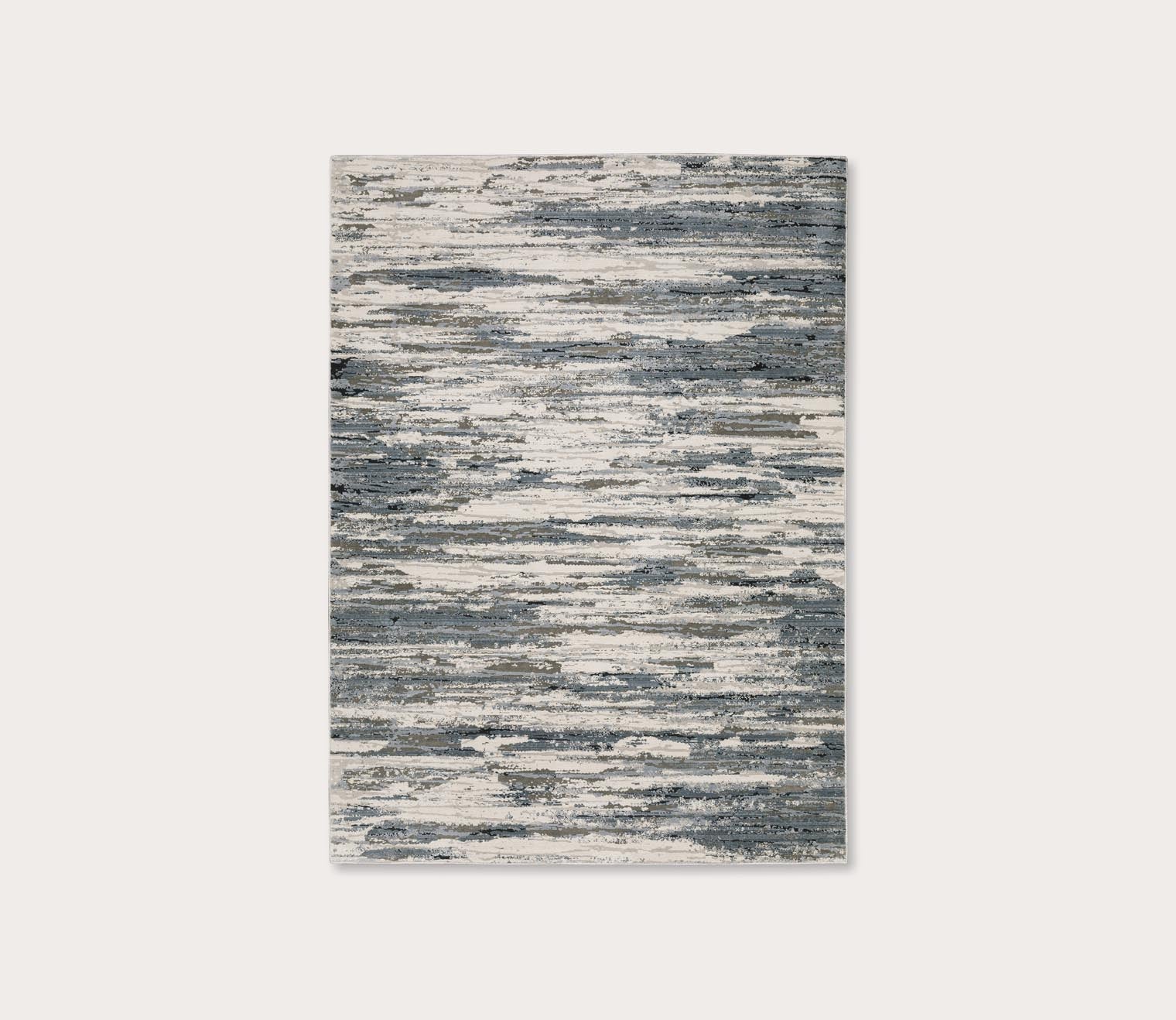 Caravan Contemporary Beige Blue Abstract Rug