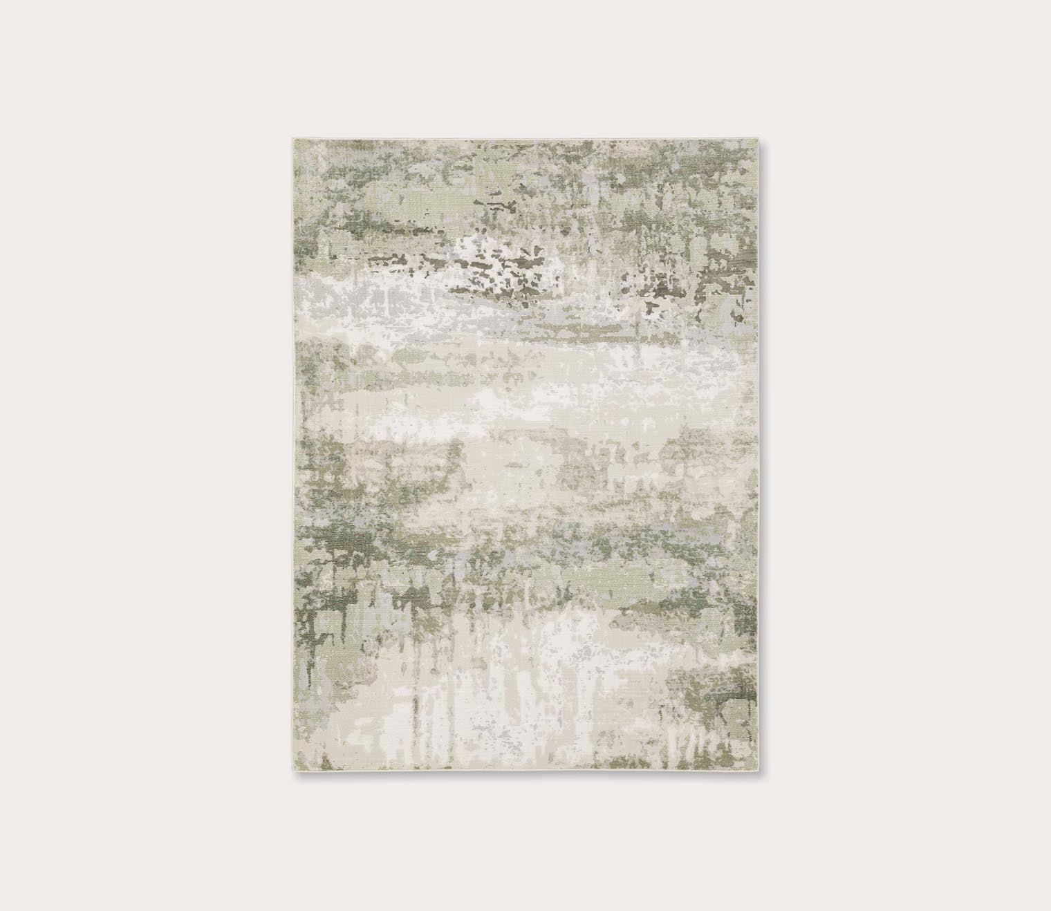Caravan Contemporary Beige Green Abstract Rug