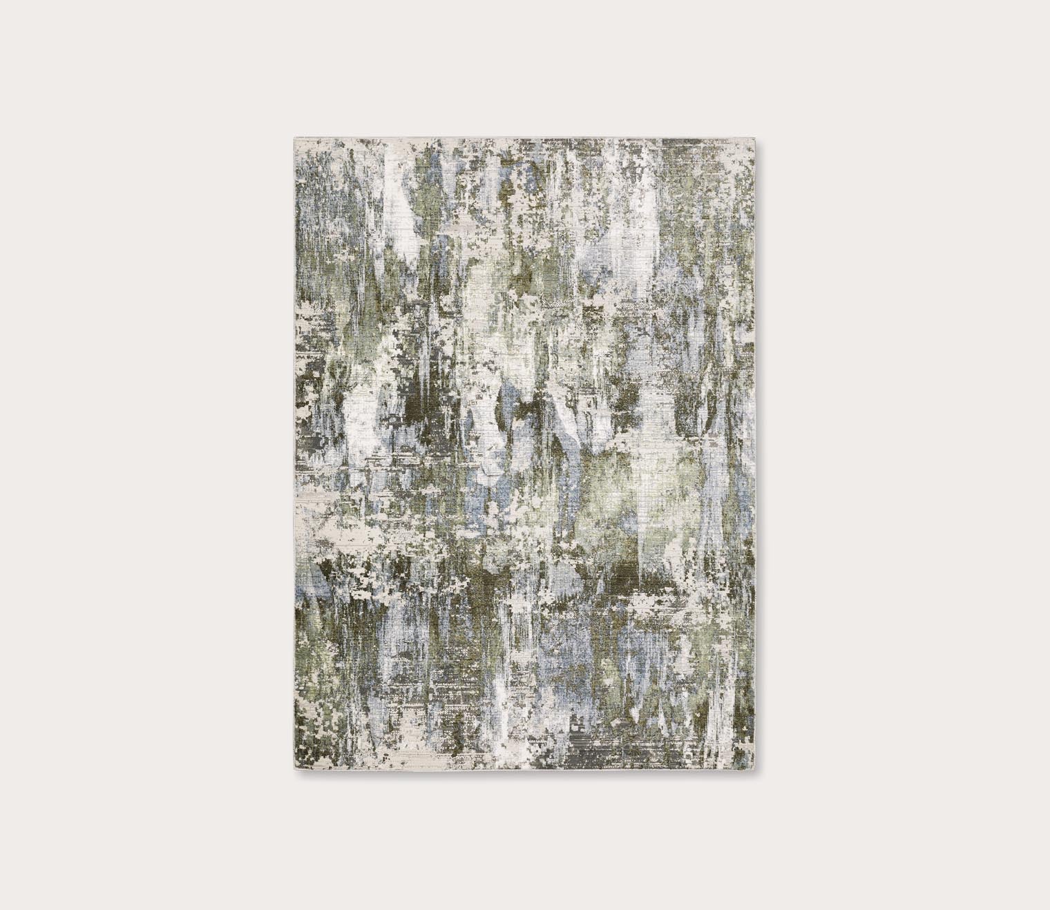 Caravan Contemporary Blue Green Abstract Rug