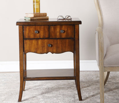 Carmel Wood End Table by Uttermost