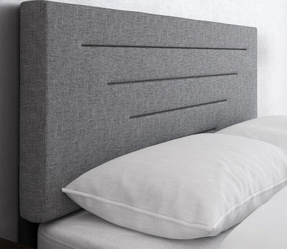 Carolina Linen Fabric Upholstered Platform Bed by Arkotec