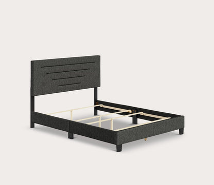 Carolina Linen Fabric Upholstered Platform Bed by Arkotec