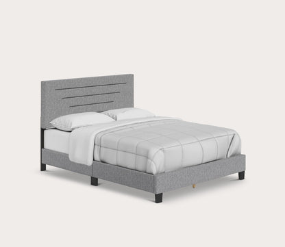 Carolina Linen Fabric Upholstered Platform Bed by Arkotec