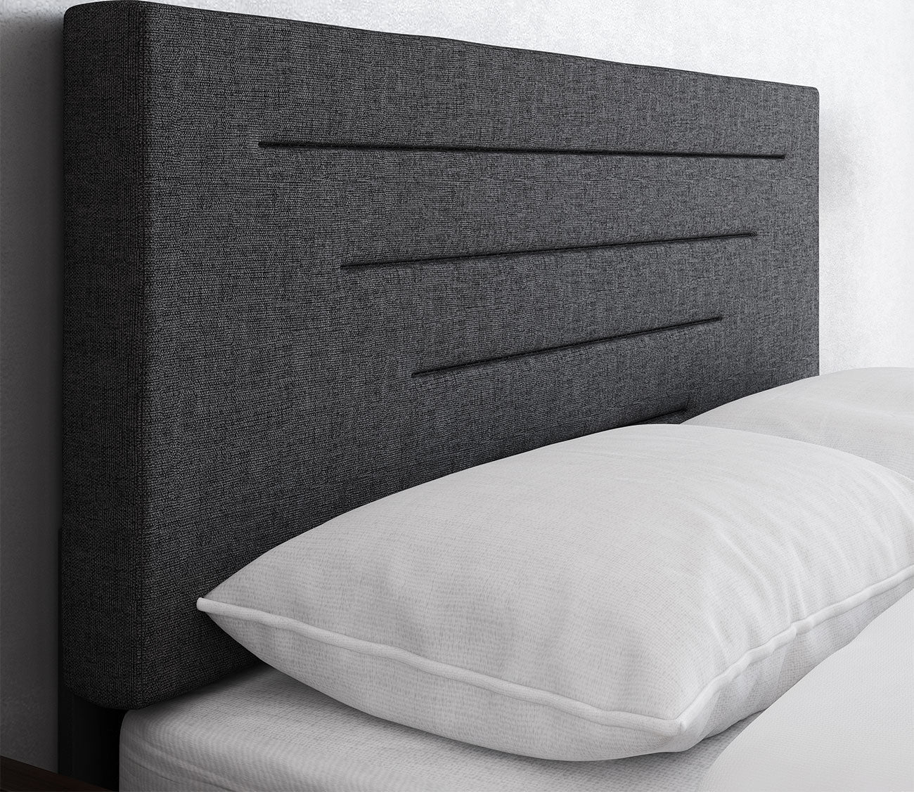 Carolina Linen Fabric Upholstered Platform Bed by Arkotec