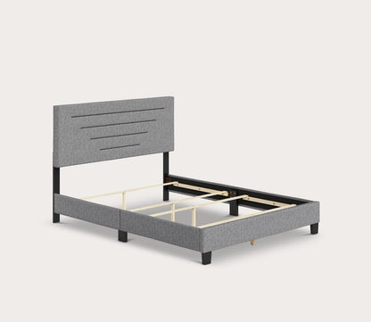 Carolina Linen Fabric Upholstered Platform Bed by Arkotec