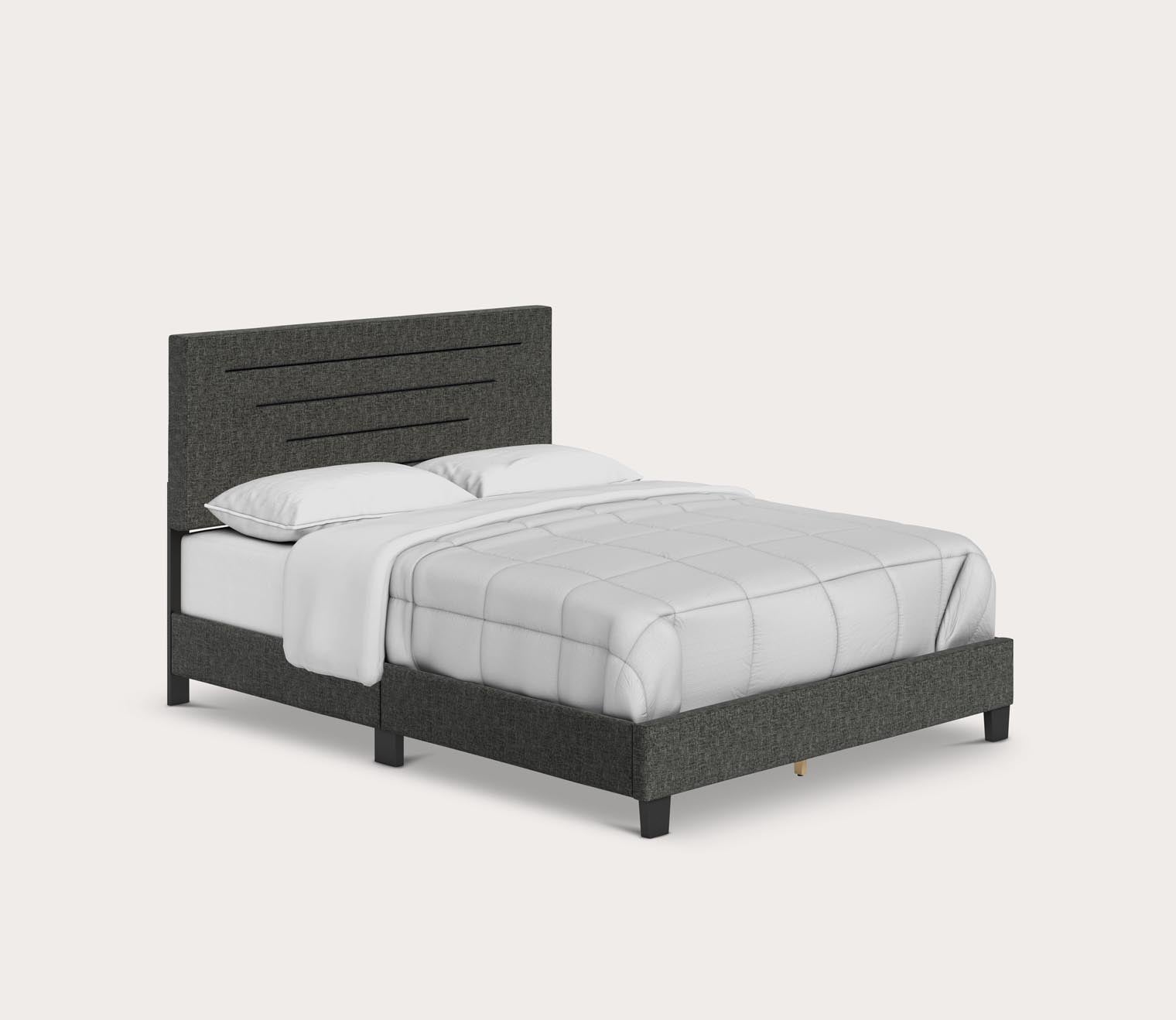 Carolina Linen Fabric Upholstered Platform Bed by Arkotec