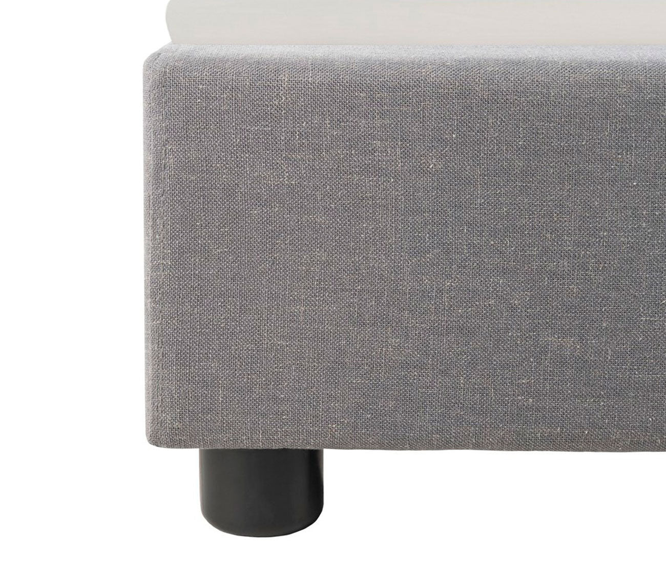 Carter Linen Fabric Upholstered Bed by Safavieh