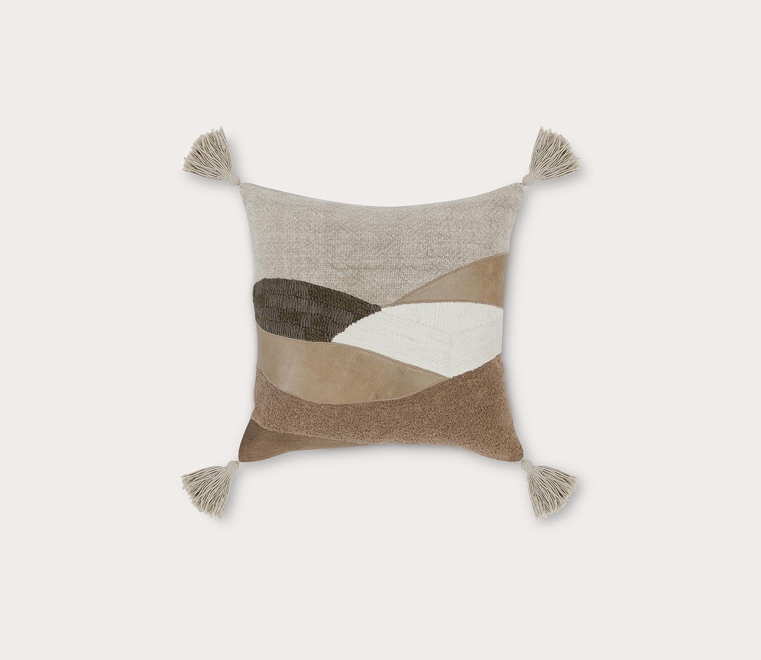 Carve Natural Throw Pillow