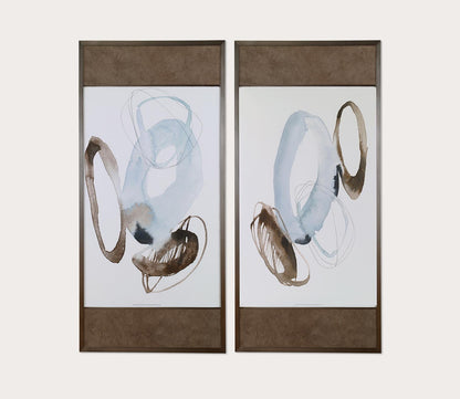 Celestial Modern Framed Prints Set of 2 by Uttermost