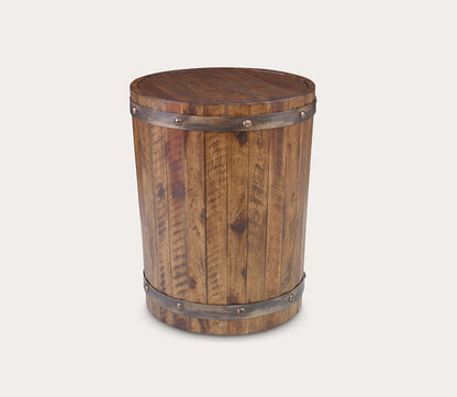 Ceylon Wine Barrel Side Table by Uttermost