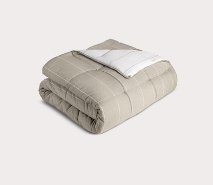 Chambray Hypoallergenic Down Alternative Comforter Set by Malouf