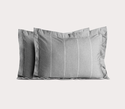 Chambray Hypoallergenic Down Alternative Comforter Set by Malouf
